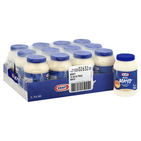 Kraft Real Spoonable Mayonnaise, 30 Ounce -- 12 per case.