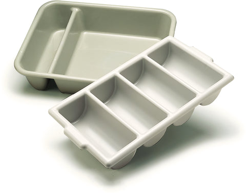 Carlisle SILVERWARE TRAY-4 COMPARTMENT SAVE-ALL GREY
