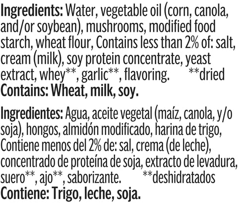 Soup Cream Of Mushroom Condensed