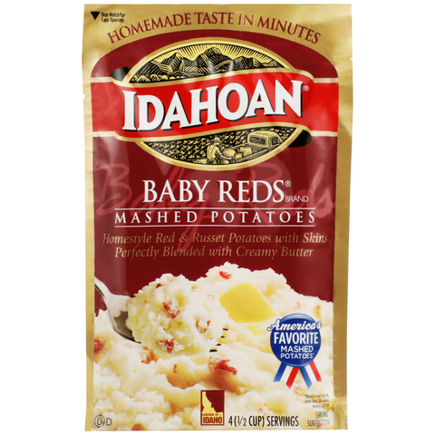 Idahoan Baby Reds Mashed Potatoes, 4.1 Ounce Pouch -- 10 per case.