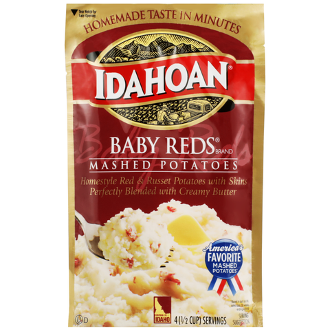 Idahoan Baby Reds Mashed Potatoes, 4.1 Ounce Pouch -- 10 per case.