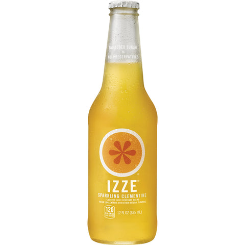 Izze JUICE CLEMENTINE SPARKLING GLASS BOTTLE