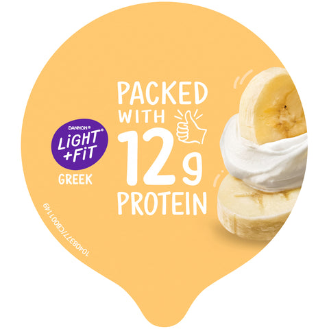 Light and Fit Banana Cream Nonfat Greek Yogurt , 5.3 Ounce -- 12 per case.