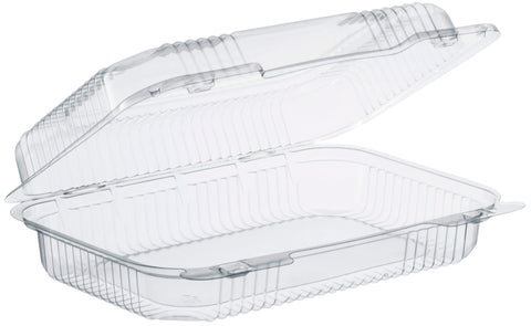 Dart StayLock® CONT PLASTIC CLEAR HINGED LID 9X6X3