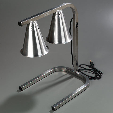 Carlisle HEAT LAMP ALUMINUM TWO BULB FREE STANDING ADJUSTABLE