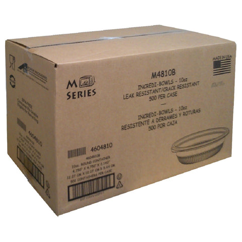 Bowl Plastic Black M4810 10 Oz
