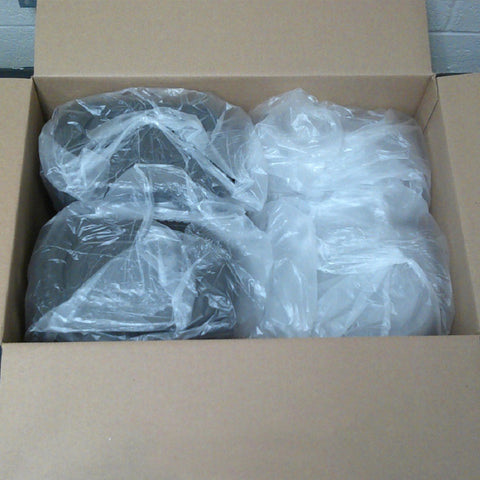 Anchor Packaging MicroRaves Black Polypropylene Platter with Clear Lid, 32 Ounce Capacity -- 125 per case