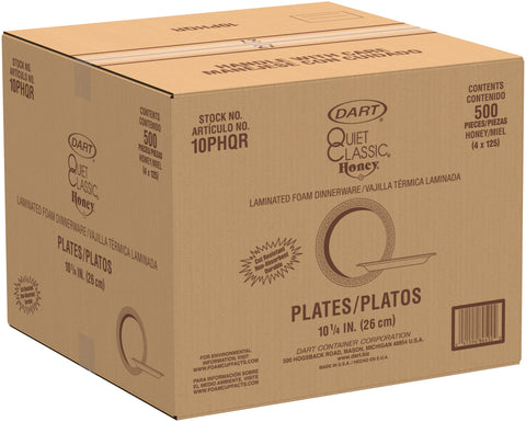 Dart Quiet Classic® PLATE FOAM LAMINATED HONEY 10.25