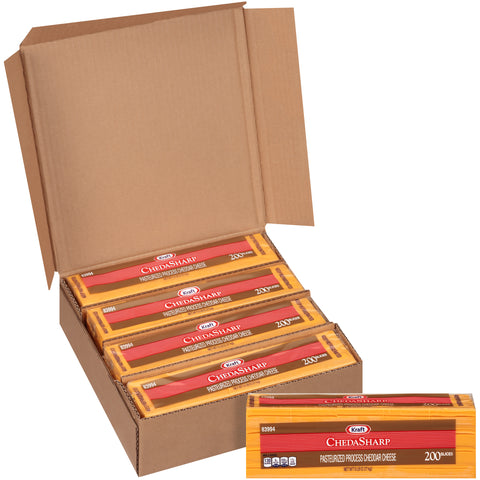 Kraft Chedasharp Sliced Cheese, 5 Pound -- 4 per case.