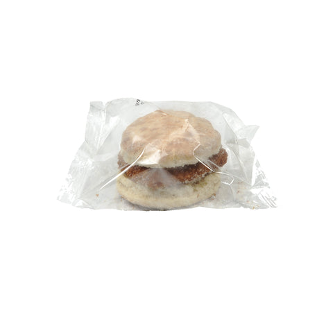 Advance Pierre CN Fully Cooked Whole Grain Biscuit and Breaded Chicken Patty, 2.9 Ounce -- 100 per case.