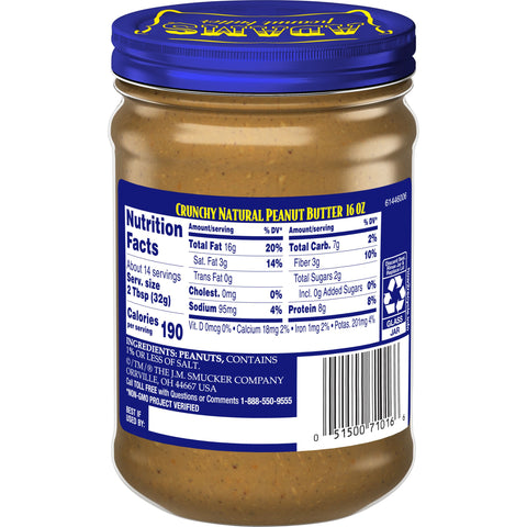 Peanut Butter Crunchy 100% Natural