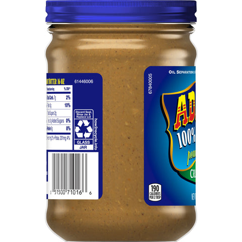 Peanut Butter Crunchy 100% Natural