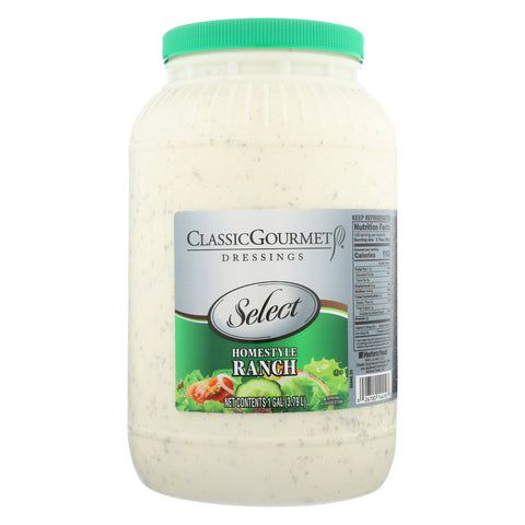 Classic Gourmet Homestyle Ranch Dressing, 1 Gallon -- 4 per case.