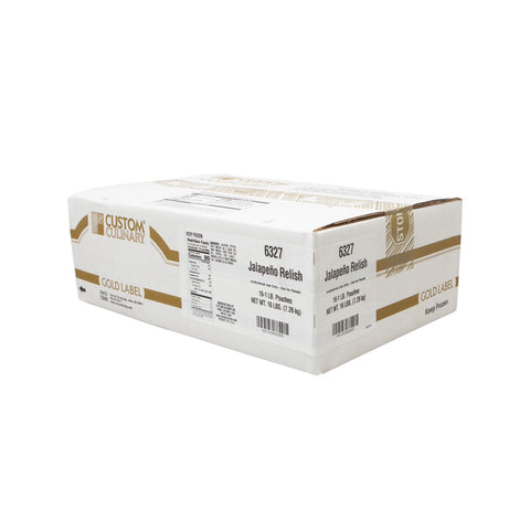 Custom Culinary Gold Label Jalapeno Relish, 1 Pound -- 16 per case.