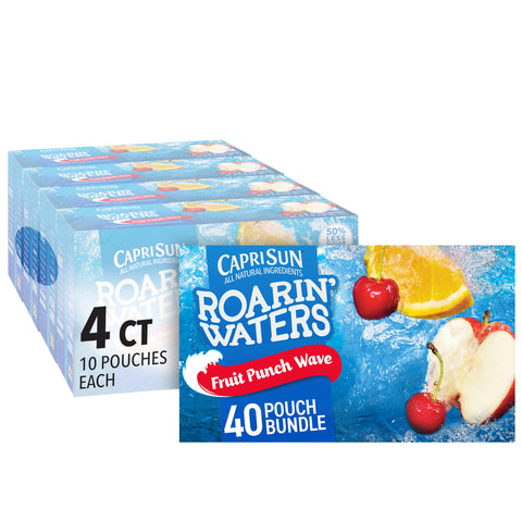 Capri Sun Roarin Waters Beverage Fruit Punch Soft Drink, 60 Fluid Ounce -- 4 per case.