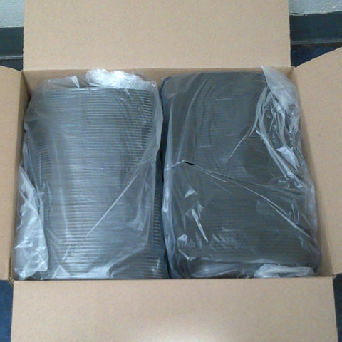 Container Plastic Black Rectangular M416 16 Oz