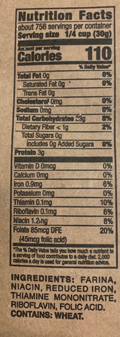 Gilster Mary Lee CEREAL FARINA