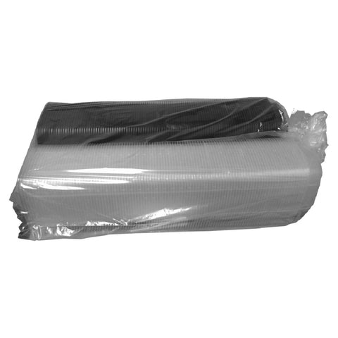 Container Plastic 1 Compartment Black Base Hinged Lid Clear Cb6611 6x6