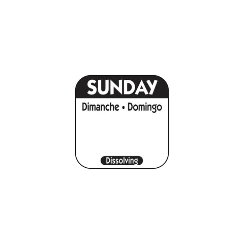 National Checking LABEL SUN 1X1 DISSOLVE-A-WAY