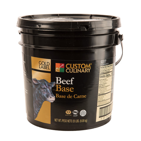 Custom Culinary Gold Label Beef Base, 20 Pound.