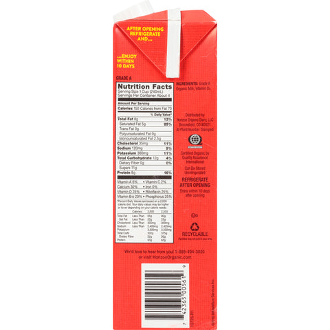 Horizon Organic HORIZON ORGNC MILK WHL ASEP