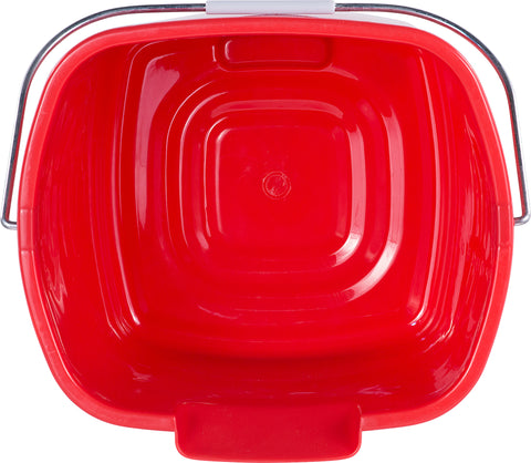 Carlisle PAIL SANITIZING SQUARE RED 8 QT
