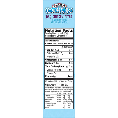 Uncrustables® SANDWICH CHICKEN BBQ CRUSTLESS IW FROZEN