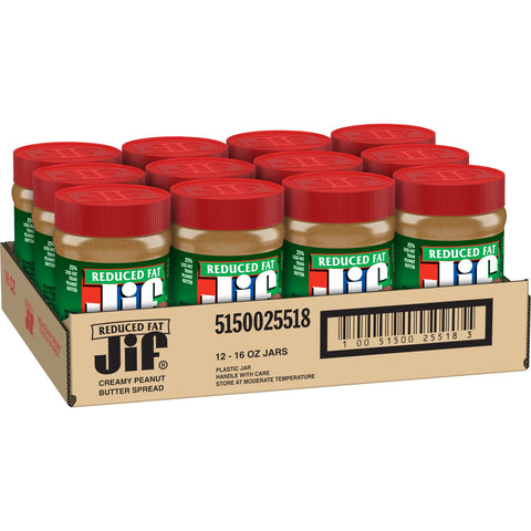 Jif Creamy Peanut Butter, 16 Ounce -- 12 per case.