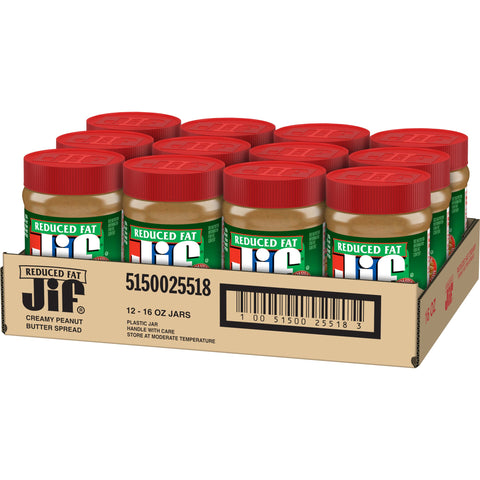 Jif Creamy Peanut Butter, 16 Ounce -- 12 per case.