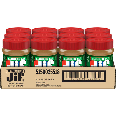 Jif Creamy Peanut Butter, 16 Ounce -- 12 per case.