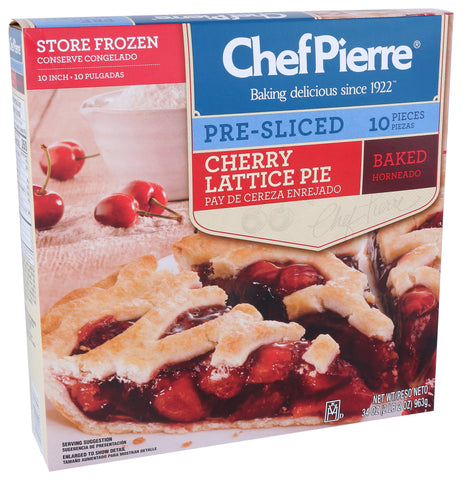 Chef Pierre PIE CHERRY PRE SLICED 10 CUT
