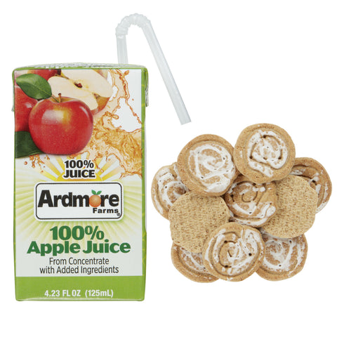 Kellogg's® BREAKFAST KIT MORNING JUMP STARTS™ EXPRESS KELLOGG’S® CRUNCHMANIA CINNAMON BUN APPLE JUICE