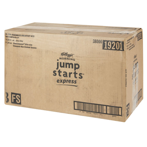 Kellogg's® BREAKFAST KIT MORNING JUMP STARTS™ EXPRESS KELLOGG’S® CRUNCHMANIA CINNAMON BUN APPLE JUICE