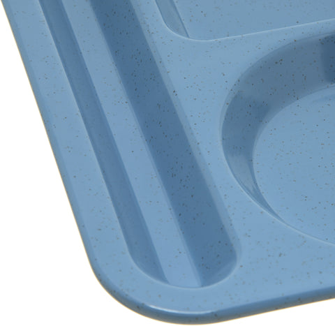 Tray School Left Hand 6 Compartment Blue