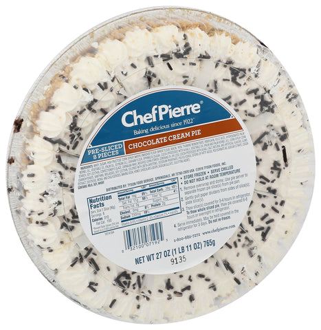 Pie Chocolate Cream Sliced 10