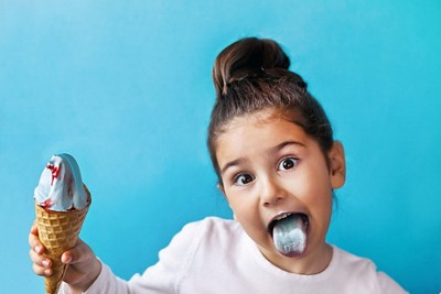 Yogurt Mix Cotton Candy Nonfat Soft Serve Frozen