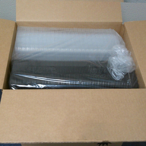 Crisp Food Technologies® CONTAINER PLASTIC HINGED LID 6X6