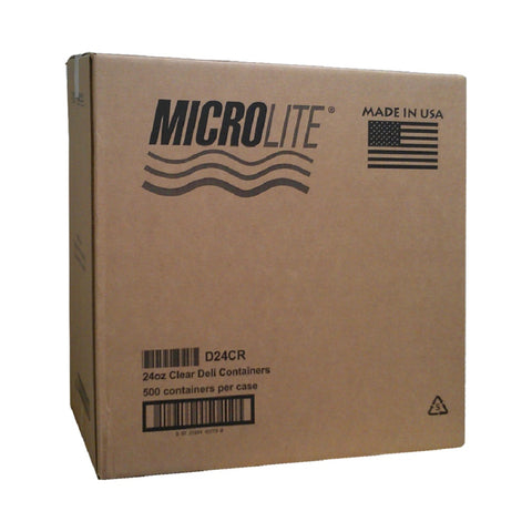 Anchor Packaging MicroLite Polypropylene Microwavable Clear Cup, 24 Ounce Capacity -- 500 per case