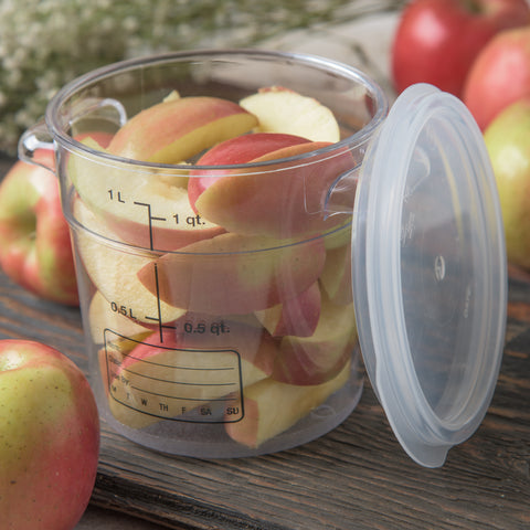 StorPlus™ CONTAINER PLASTIC CLEAR ROUND 1 QT