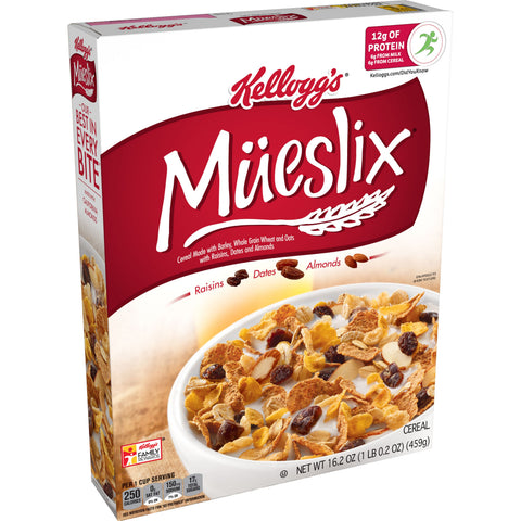 Kelloggs Muslix Cereal, 16.2 Ounce Box -- 10 per case