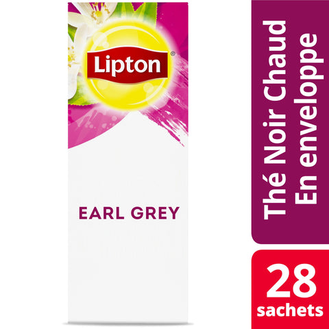 Lipton Earl Grey Enveloped Hot Tea Bags, 28 count -- 6 per case