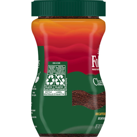 Folgers Classic Decaffeinated Instant Coffee, 8 Ounce -- 6 per case.