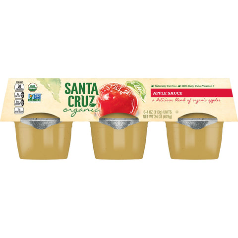 Santa Cruz APPLESAUCE UNSWEETENED ORGANIC SINGLE SERVE CUP