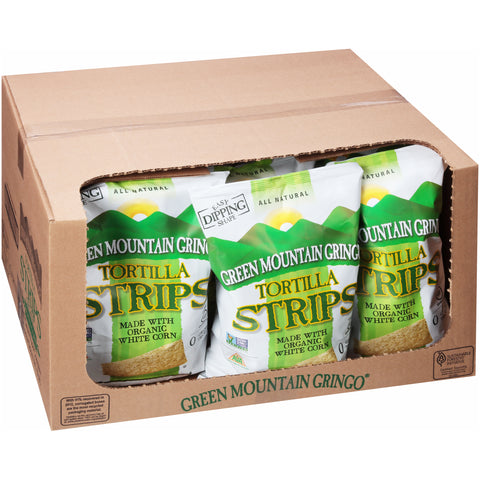 Green Mountain Gringo Organic White Corn Tortilla Strip, 8 Ounce -- 12 per case