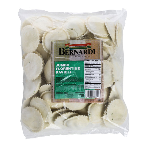 Windsor Bernardi Florentine Jumbo Round Ravioli, 5 Pound -- 2 per case.