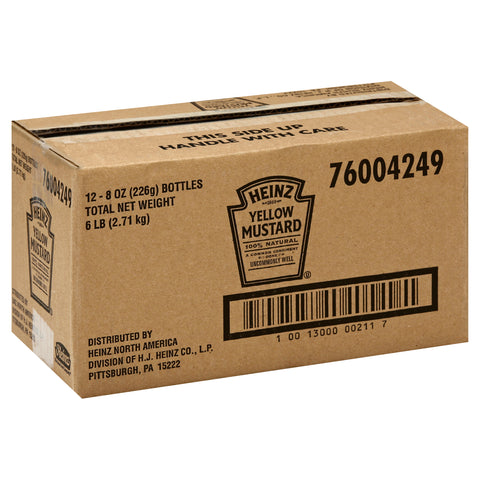 Heinz Yellow Mustard, 8 Ounce -- 12 per case.