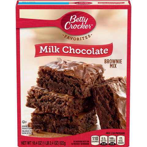 Betty Crocker Traditional Milk Chocolate Brownie Mix, 18.4 Ounce -- 12 per case