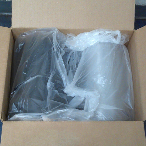 Anchor Packaging Gourmet Classics RPET Black Base Clear Dome Hinged Deep Clamshell, 26 Ounce Capacity -- 100 per case