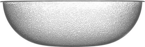 Carlisle BOWL ROUND PEBBLED POLYCARBONATE CLEAR 11 QT