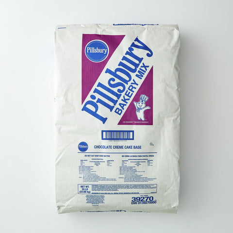 Pillsbury Chocolate Creme Base Cake Mix, 50 Pound.